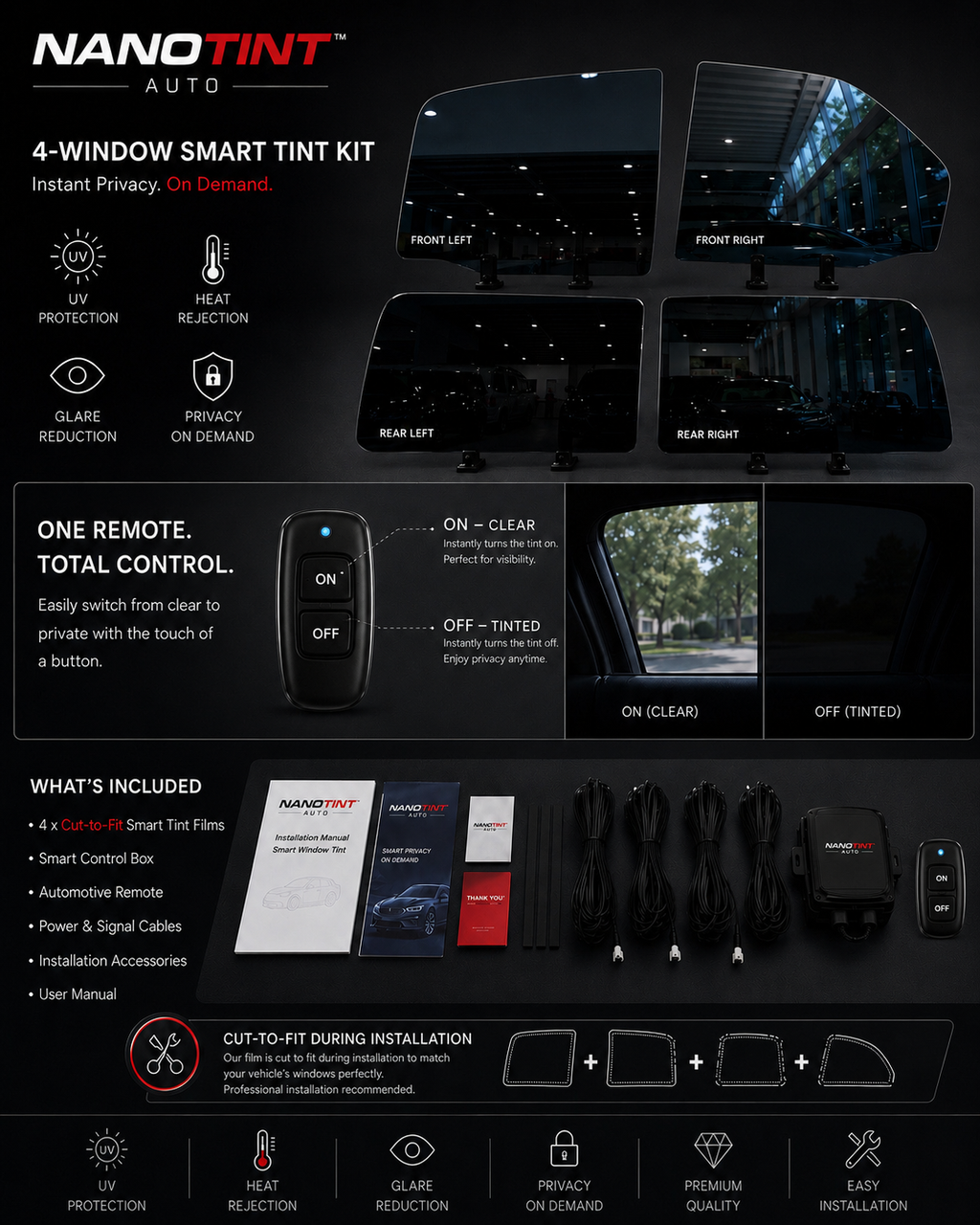 4-Window Smart Tint Kit