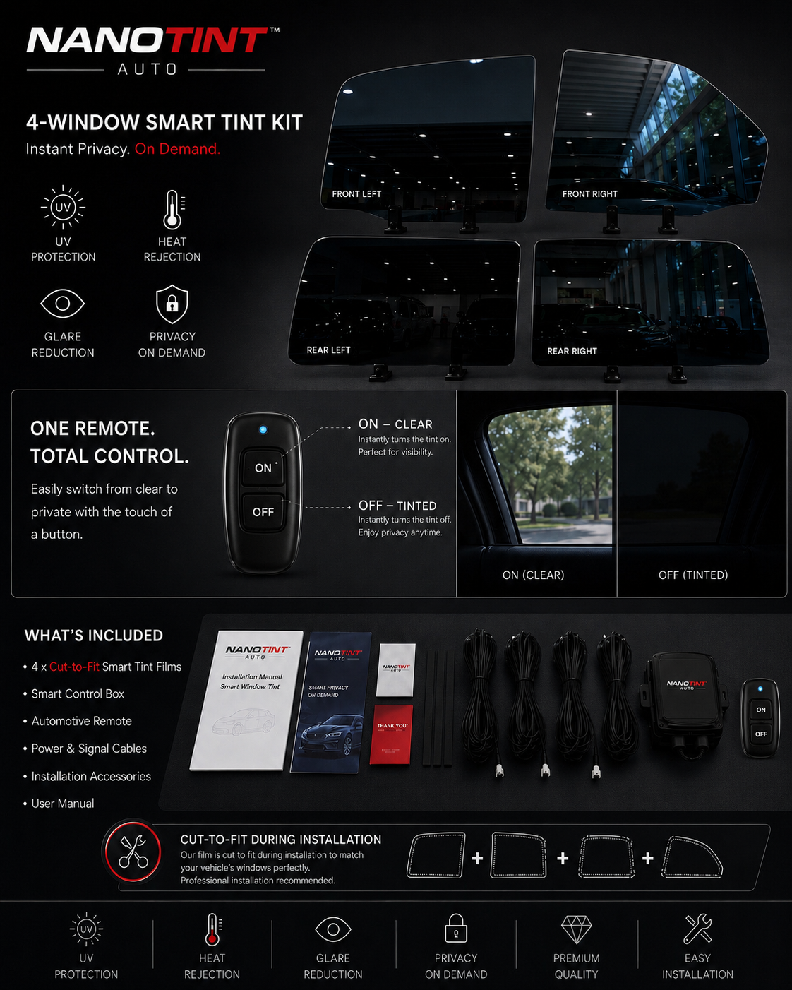 4-Window Smart Tint Kit